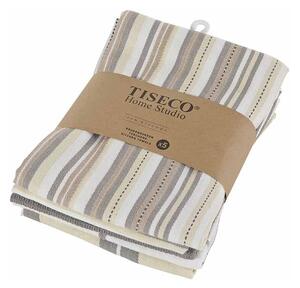 Komplet 5 brązowych bawełnianych ścierek Tiseco Home Studio, 50x70 cm
