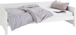Wygodne, białe łóżko 90x200 cm