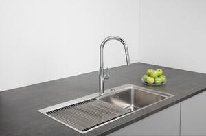 Bateria kuchenna stojÄ ca FRANKE Pescara Slide-In z wyciÄ ganÄ wylewkÄ Chrom 115.0538.940