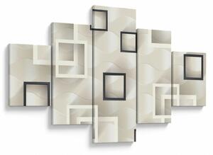 Geometryczny abstrakcyjny obraz (125x70 cm)