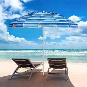 Parasol 245 cm, parasol ogrodowy z regulowanym ktem nachylenia, parasol rynkowy odporny na promieniowanie UV i wod, parasol tarasowy z torb do przenoszenia, parasol plaowy do ogrodu i na pla