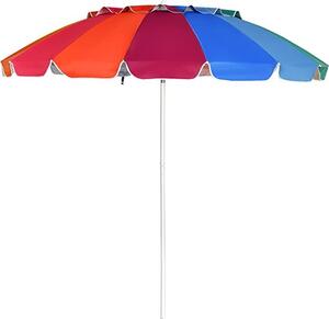 Parasol 245 cm, parasol ogrodowy z regulowanym ktem nachylenia, parasol rynkowy odporny na promieniowanie UV i wod, parasol tarasowy z torb do przenoszenia, parasol plaowy do ogrodu i na pla