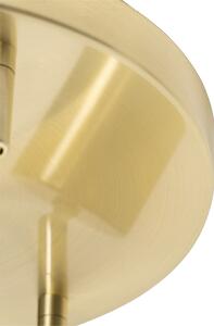 Nowoczesna lampa sufitowa mosiężna regulowana okrągła 3 światła - Java Oswietlenie wewnetrzne