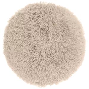 Okrągła poduszka dekoracyjna MATS 40 cm, jasnoszara