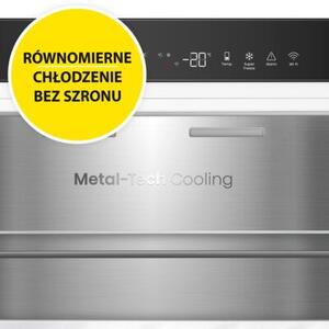 Lodówka HISENSE RB3K330SAFC 330l ExtraSpace 35dB No frost 185cm do obudowy WiFi Connectlife Czarna Metal Cooling