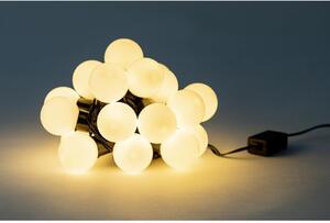 Biała girlanda świetlna LED, 20 lampek