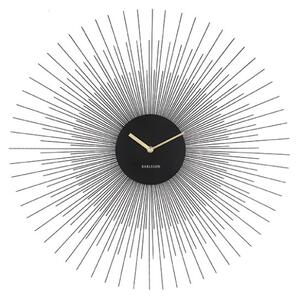 Zegar ścienny PEONY czarny 60 cm