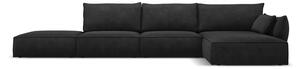 Ciemnoszary narożnik (prawostronny) Vanda – Mazzini Sofas