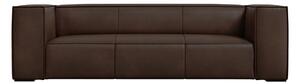 Ciemnobrązowa skórzana sofa 227 cm Madame – Windsor & Co Sofas