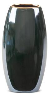 Wazon EUROFIRANY Amora 2 13 x 9 x 25 cm Zielono-złoty
