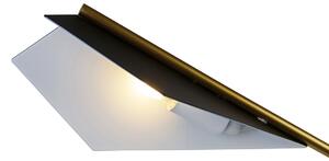 Designerska lampa stołowa czarna ze złotem - Sinem Oswietlenie wewnetrzne