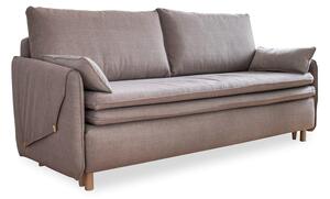 Jasnobrązowa rozkładana sofa 207 cm Simon – Miuform