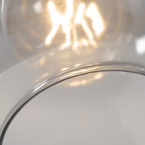Luk Lampa łukowa czarno-złota z dymionym szkłem - Zuzanna Oswietlenie wewnetrzne