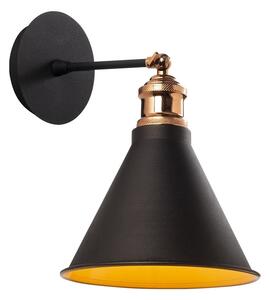 Czarny/w kolorze złota kinkiet ø 20 cm Tramino – Opviq lights