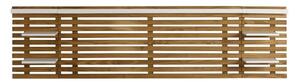 Zagłówek z drewna sosnowego z białymi elementami 240x62 cm Nidra – Marckeric