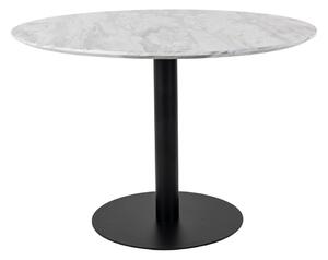Okrągły stół z blatem w dekorze marmuru ø 110 cm Bolzano – House Nordic