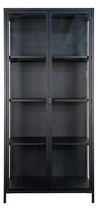Czarna metalowa witryna 80x175 cm Brisbane – House Nordic