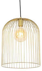 Designerska lampa wisząca złota - Wire Knock Oswietlenie wewnetrzne