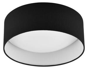 Czarna lampa sufitowa LED ø 30 cm Locarno – Reality
