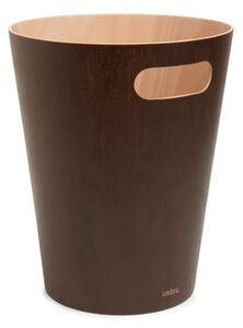 Brązowy biurowy kosz na śmieci 7,5 l Woodrow – Umbra