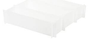 Zestaw 6 białych rozdzielaczy do szuflady Compactor Drawer Dividers