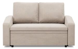 Sofa z funkcjÄ spania, BLOM, velvet, 148x87x90 cm, beÅ¼owy | TYLETEGOTU
