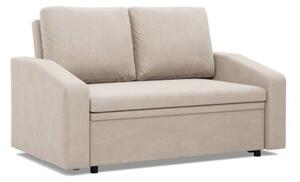 Sofa z funkcjÄ spania, BLOM, velvet, 148x87x90 cm, beÅ¼owy | TYLETEGOTU