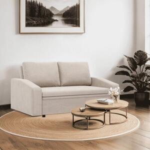 Sofa z funkcjÄ spania, BLOM, velvet, 148x87x90 cm, beÅ¼owy | TYLETEGOTU