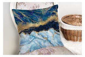 Poszewka na poduszkę Minimalist Cushion Covers Marble With Blue, 45x45 cm