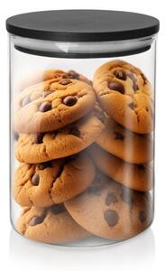Pojemnik na produkty sypkie szklany z pokrywką i uszczelką 600 ml