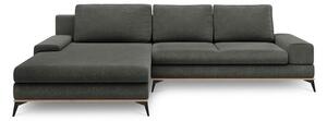 Ciemnoszary rozkładany narożnik Windsor & Co Sofas Planet, lewostronny