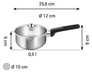 Rondel ze stali nierdzewnej odpowiedni na indukcję 500 ml Brava – Tescoma