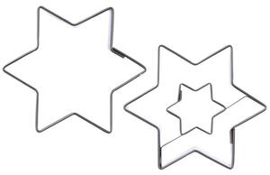 Wykrawacz do ciastek stalowy gwiazda 6,3 cm 2 szt