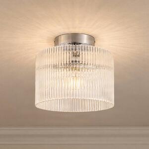 Lampa sufitowa Meritt Lucande, możliwość ściemniania, przezroczysty / transparentny, salon / jadalnia, szkło, nowoczesny