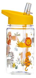 Dziecięca butelka na wodę z rurką Sass & Belle Drink Up Safari, 400 ml