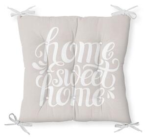 Poduszka na krzesło z domieszką bawełny Minimalist Cushion Covers Home Sweet Home, 36x36 cm