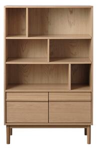 Regał w dekorze dębu 140x90 cm Ponza – Unique Furniture