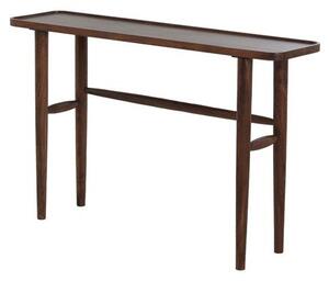 Brązowa konsola z litego drewna akacjowego 30x120 cm Qiano – Light & Living