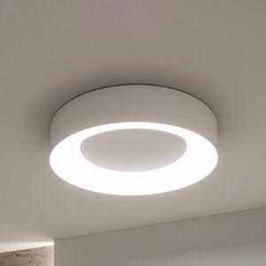 Paulmann Lampa sufitowa Smart LED Casca, biała, Ø 40 cm, RGBW, IP44 możliwość ściemniania, biały / opal, salon / jadalnia, metal, nowoczesny