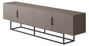 Szarobeżowa szafka pod TV 200x55 cm Titan – Marckeric