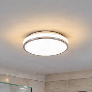 Lampa sufitowa Lyss Lindby, biały / opal, łazienka, szkło, nowoczesny