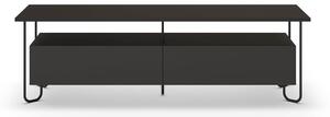 Czarna szafka pod TV 150x45 cm Dilly – Marckeric