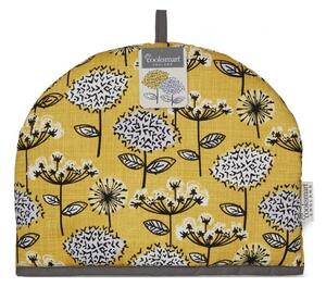 Żółty bawełniany ocieplacz na dzbanek Cooksmart ® Retro Meadow
