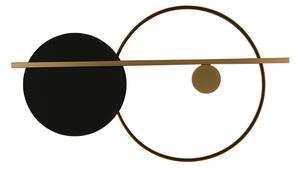 Acorde – kinkiet 46 cm geometryczny LED nowoczesny dekoracyjny czarny