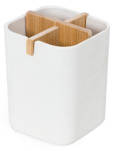 Biały organizer łazienkowy Compactor Ecologic, 8,4x7,8 cm
