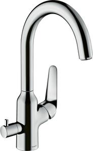 Hansgrohe jednouchwytowa bateria kuchenna 220 M42 DN 15, z zaworem odcinajcym, chrom