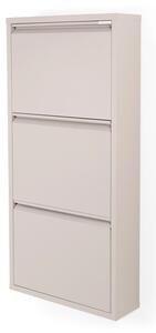 Szarobrązowa metalowa uchylna szafka na buty 50x103x15 cm Billy – Spinder Design