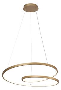 REINA lampa wisząca złota spirala LED 40W CCT PND-21692-M-GD