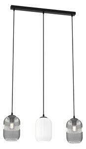 Industrialna lampa wisząca trzema kloszami - D162 H2-S69