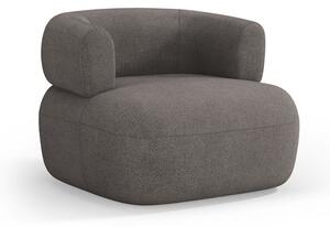 Szary fotel z materiału bouclé Jenny – Micadoni Home